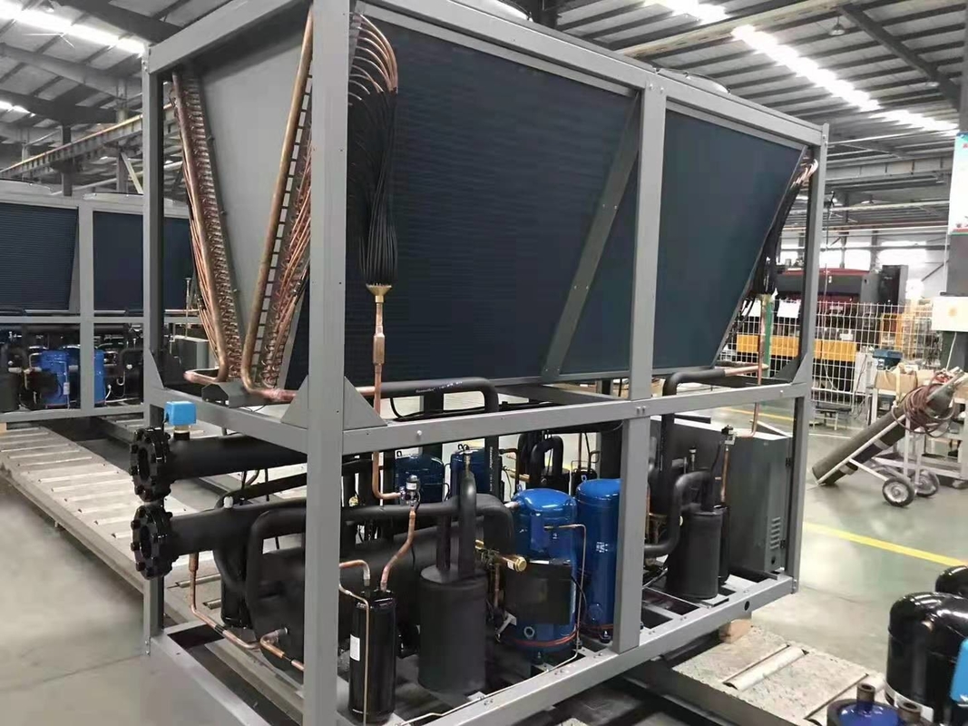 500 ton Commercial Modular Water Carrier Air Cooled Screw Chiller Heat Pump For Heating Cooling System